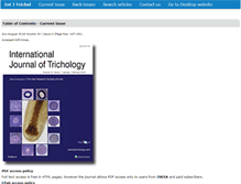 Tablet Screenshot of ijtrichology.com